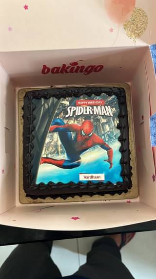 Spider Man Birthday Cake