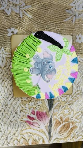 Cheerful Elephant Cake