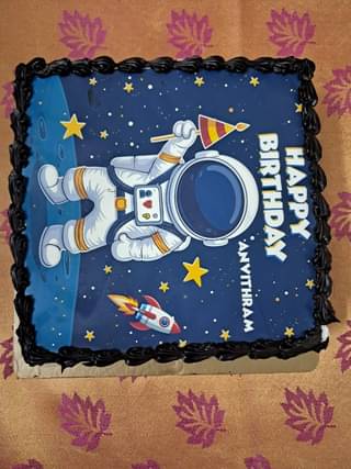 Astronaut Theme Birthday Cake