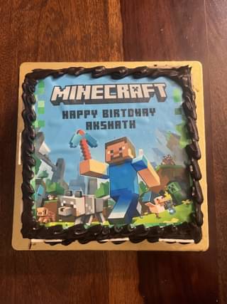 Minecraft Birthday Cake