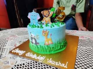 Jungle Paradise Theme Cake