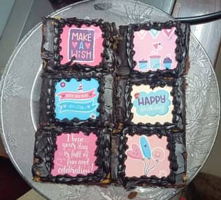 Personalised Bday Brownies