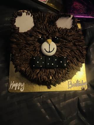 Charming Brown Bear Theme Cake