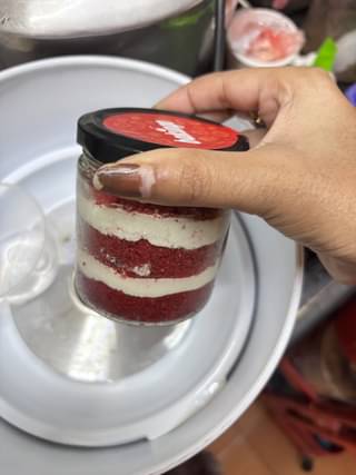 Red Velvet Single Jar Cake