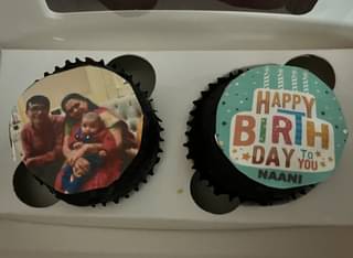 Happy Birthday Personalised Cupcakes 2 Pieces