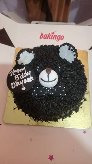 Charming Brown Bear Theme Cake