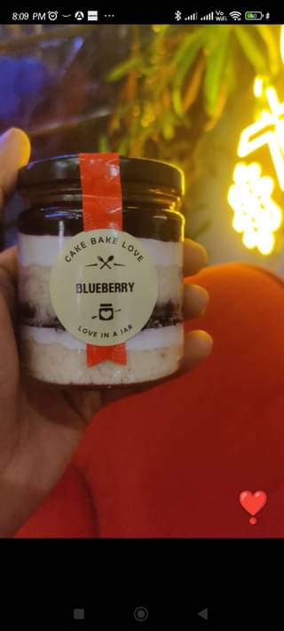 Blueberry Single Jar Cake