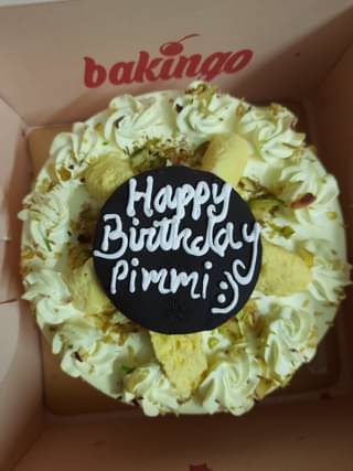 Rasmalai Pista Whipped Cream Cake