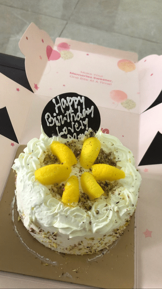 Rasmalai Pista Whipped Cream Cake