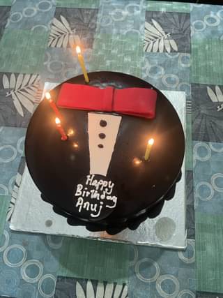 Mens Day Bow Choco Truffle Cake