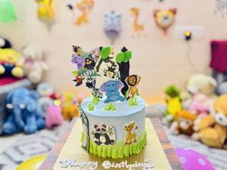 Jungle Paradise Theme Cake