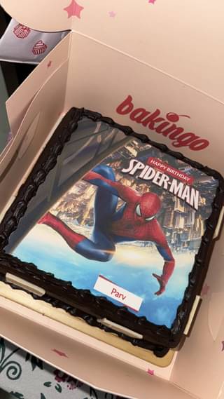 Spider Man Birthday Cake