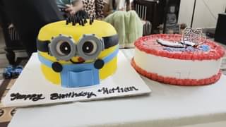 Naughty Minion Fondant Cake