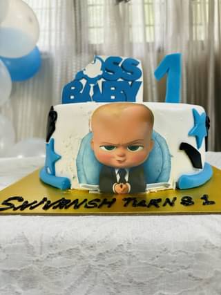 Fondant Boss Baby Birthday Cake