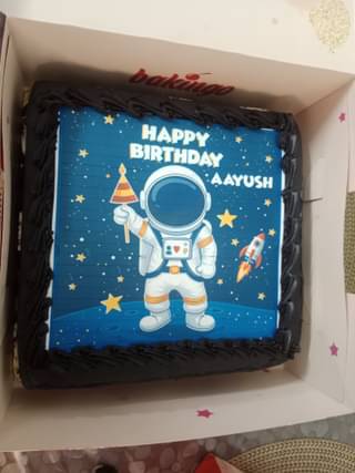 Astronaut Theme Birthday Cake