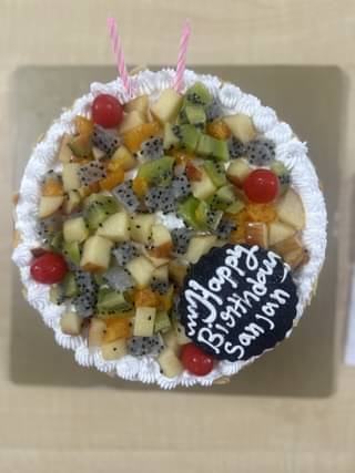 Tropical Fruit n Almond Cake