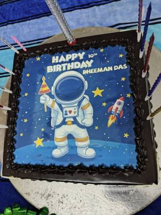 Astronaut Theme Birthday Cake