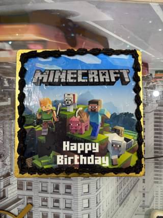 Epic Minecraft Birthday Cake