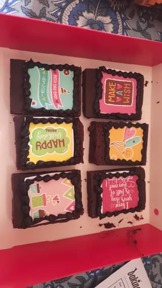 Personalised Bday Brownies