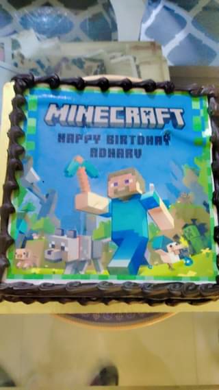 Minecraft Birthday Cake