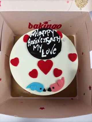 Sweet Love Anniversary Cake