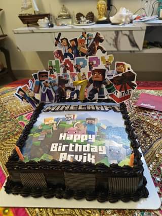 Epic Minecraft Birthday Cake