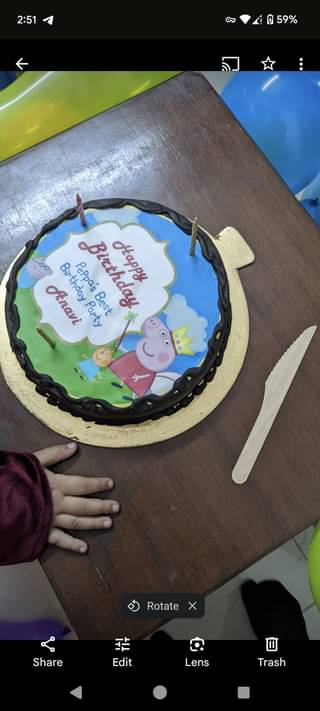 Vibrant Peppa Pig Chocolate Cake