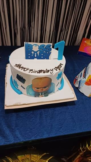 Fondant Boss Baby Birthday Cake