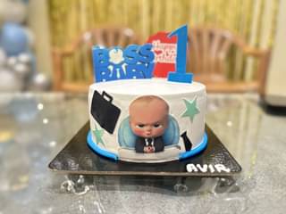 Fondant Boss Baby Birthday Cake