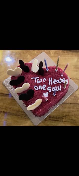 Red Velvet Heart Shape Cake