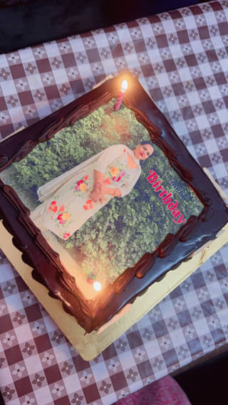 Square Photo Cake