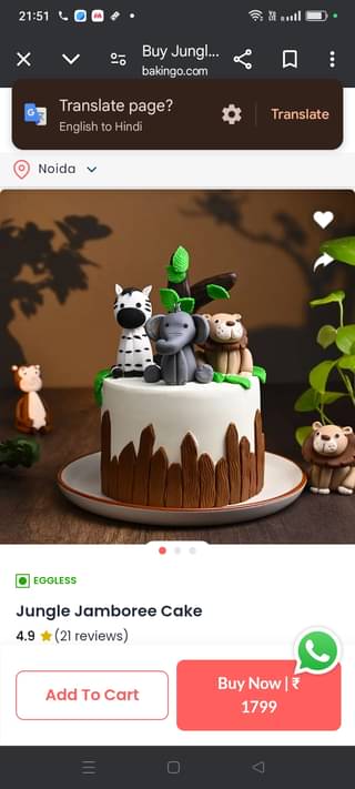 Jungle Jamboree Cake