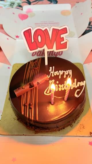 Chocolate Truffle Cake With Love Topper