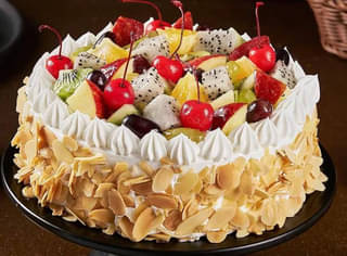 Tropical Fruit n Almond Cake