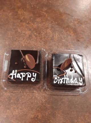 Set of Two Happy Birthday Pastry