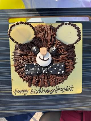 Charming Brown Bear Theme Cake