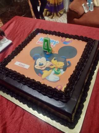 Mickey Mouse Birthday Poster Cake