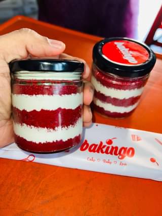 Red Velvet Single Jar Cake