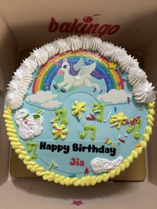 Magical Unicorn Theme Cake