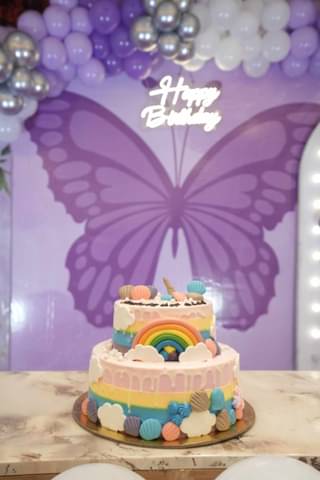 Seashell Rainbow theme Cake 