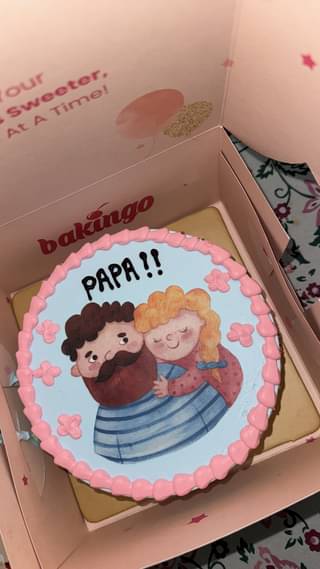 Sweet Moments With Dad Cake