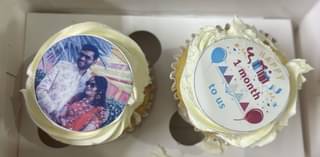 Personalised Photo Cup Cake Set of 2 Pieces