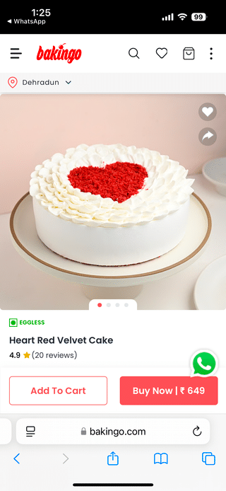 Heart Red Velvet Cake