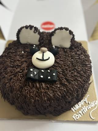 Charming Brown Bear Theme Cake