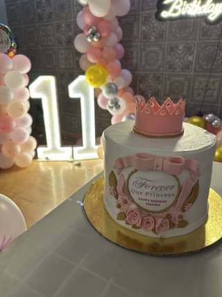 Forever Princess Crown Cake