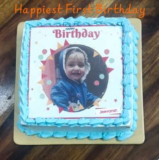 Joyful Photo Birthday Cake