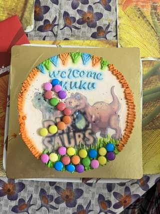 Dino Theme Birthday Cake