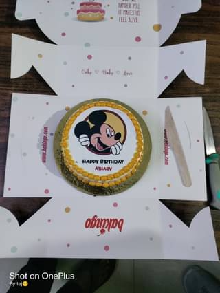 Joyous Mickey Mouse Cake