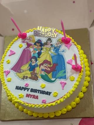 Enchanting princess theme cake