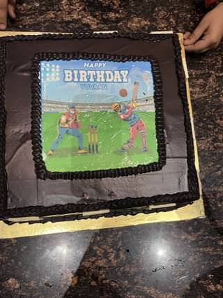 Pitch Perfect Cricket Photo Cake